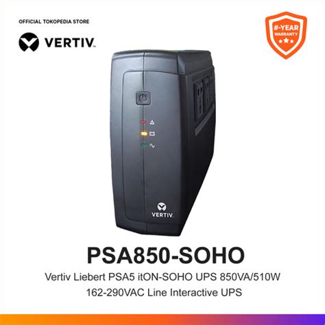 Promo UPS 850VA Vertiv Liebert 850VA 510W 290VAC PSA ItON SOHO PSA850