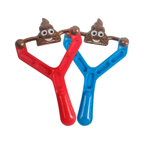 Novelty Catapult Slingshot Sticky Flying Poop Ejection Kids Toy Funny