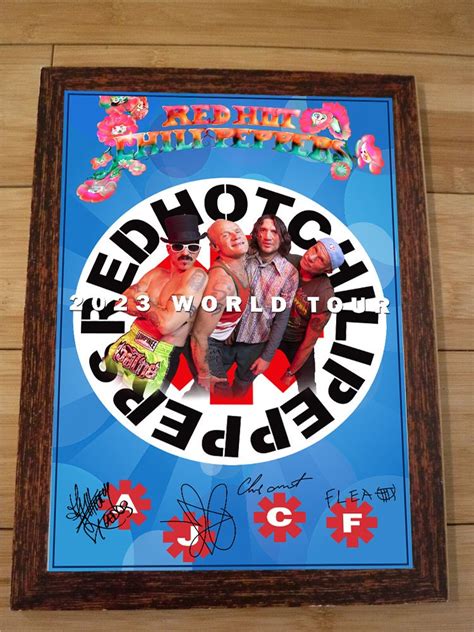 Red Hot Chili Peppers World Tour Poster