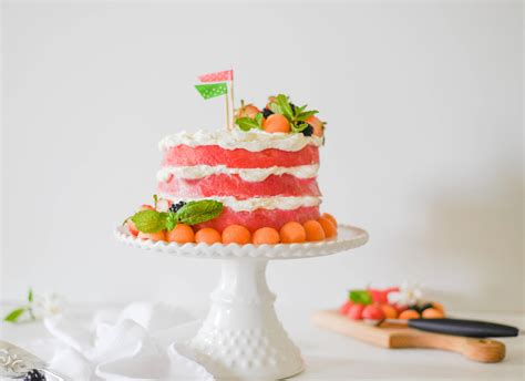 Fresh Watermelon Layer Cake • Aimees Pretty Palate