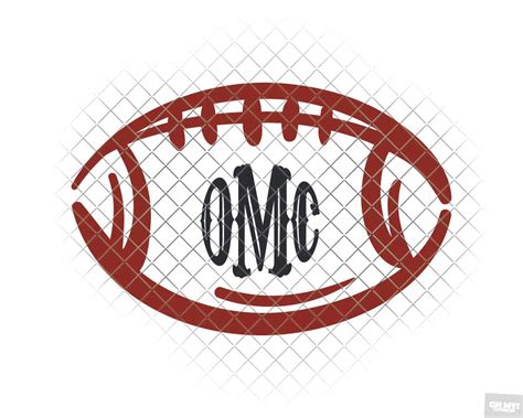 Football Svg Monogram