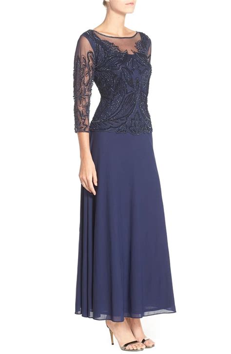 Pisarro Nights Embellished Mesh Gown Nordstrom Evening Gowns With