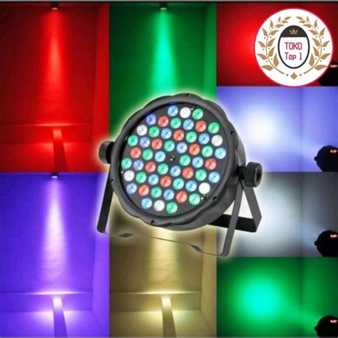 jual lampu sorot panggung disco led par led led  sensor suara