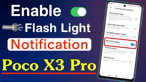 How To Enable Flash Light Notification In Poco X Pro Poco X Pro Max