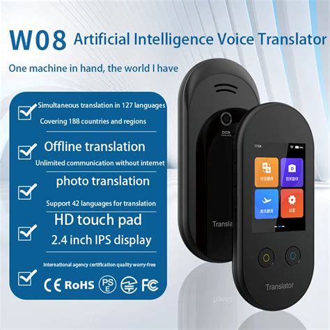 Xupurtlk Language Voice Translator Device Real Time 2 Way Translations