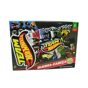 Tudo Sobre Quebra Cabeça 24 Peças Team Hot Wheels Pilotos Mattel