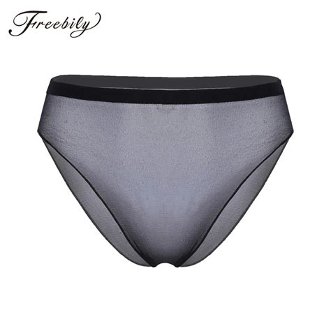 Transparent Panties Women Sexy Seamless Briefs Shiny Glossy See Through Sheer Lingerie Stretchy
