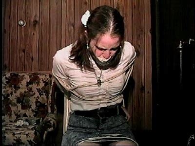 TAG Liz Tied Up Mouth Packed Duct Tape Gag Hand Gagged White Cleave Gag Amateur