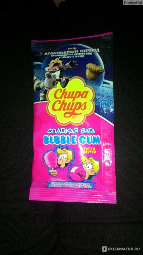 Жевательная резинка Chupa Chups Сладкая вата Bubble Gum "Тутти Фрутти ...