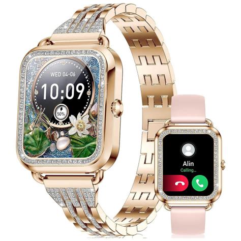 Купить смарт-часы DekeFit Женские умные часы с Bluetooth Calling, 1.57 ...