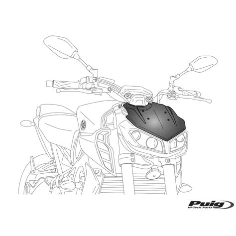 Saut De Vent Naked New Generation Sport Plus 1439 Puig Yamaha MT 07