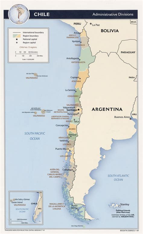 Maps of Chile | Map Library | Maps of the World