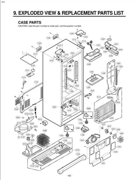 Lg Gr F258 Fridge Parts Diagram Exploded View Need A Part