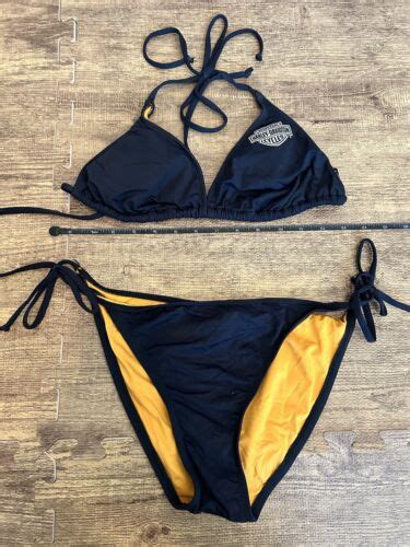 Harley Davidson Motorcycles Bikini Set Sz 14 Gem