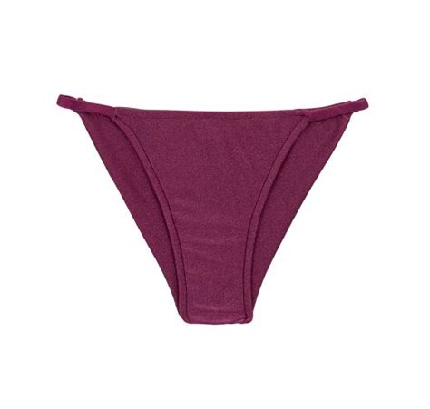 Braguita Brasileña De Bikini Cheeky Con Tiras Finas Morado Iridiscente Bottom Viena Cheeky