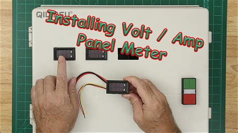 Volt Panel Meter Installation Mounting Youtube