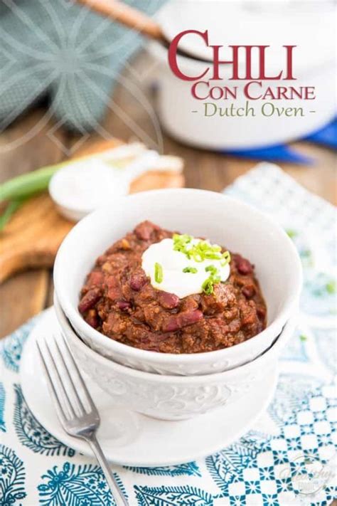 Dutch Oven Chili Con Carne • The Healthy Foodie