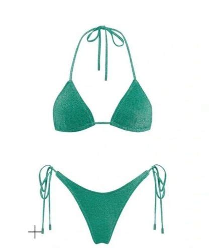 Triangl Bikini Green Off Retail From Lydia