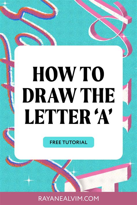 how to draw letter a