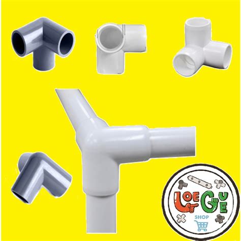 Jual Fitting 3 Way Pvc Sambungan Konektor Side Tee Elbow Pipa 3 Cabang