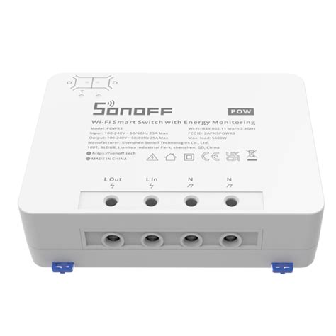 Sonoff Pow R3 is the new device designed to work as a single phase WiF