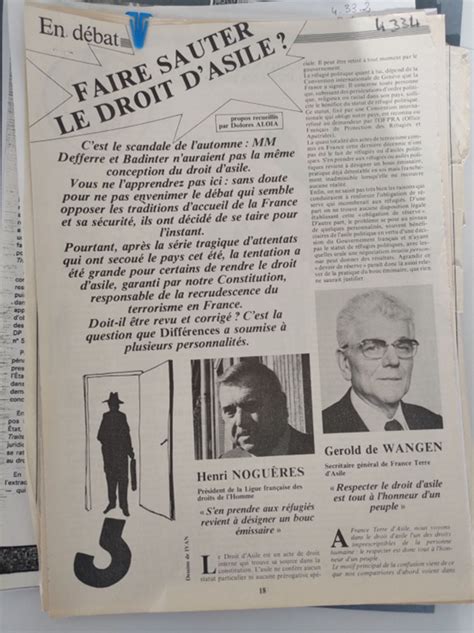 Les évolutions historiques du droit dasile en France de 1973 à 1989