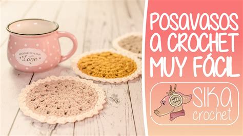 TUTORIAL POSAVASOS A CROCHET GANCHILLO FÁCIL YouTube