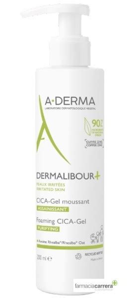A-derma dermalibour cica gel moussant 200ml - Gel limpiador purificante