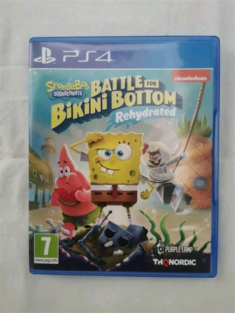 SPONGEBOB SQUAREPANTS BATTLE For Bikini Bottom Ps4 Gioco Italiano Playstation 4 EUR 18 90