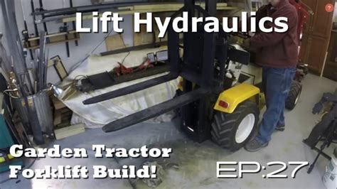 Garden Tractor To Forklift Conversion Ep Lift Hydraulics And First