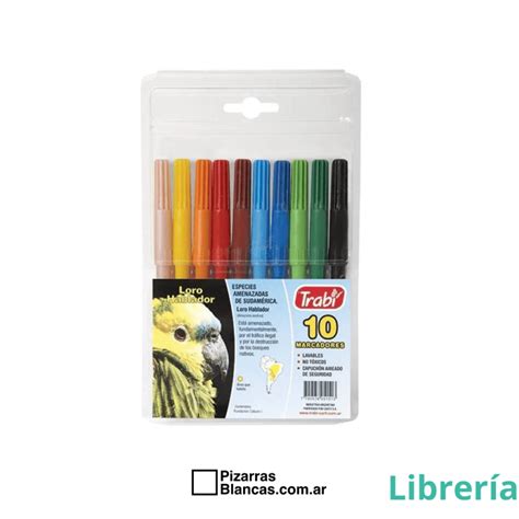 Fibras de Colores x10 Librería PB Pizarras Blancas en Mendoza