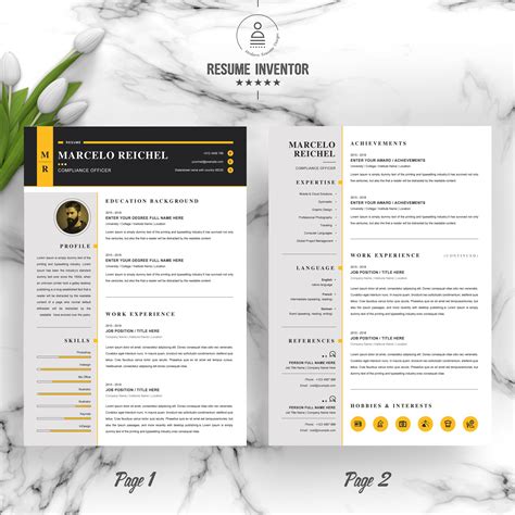 Creative Resume Template For Word 2 - Design Cuts