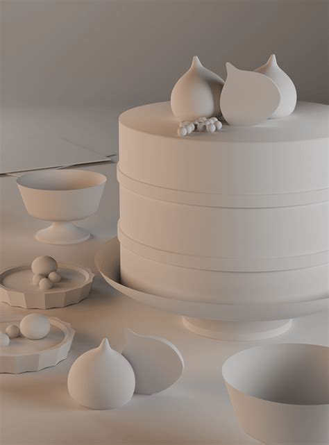 D Autumn Naked Cake On Behance