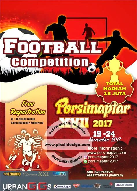 contoh gambar poster lomba  pertandingan