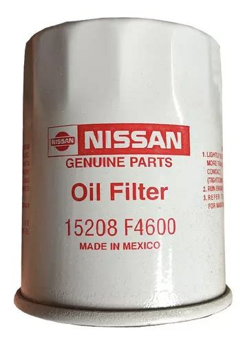 Filtro De Aceite Nissan Original Urvan Sentra Tida March