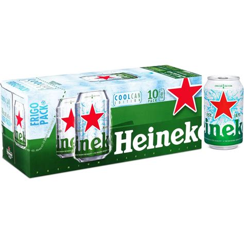 HEINEKEN Heineken bière blonde premium frigobox canette x cl pas cher Auchan fr