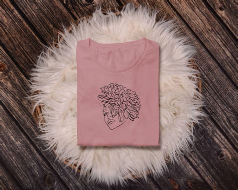 Floral Woman Svg Woman Body Svg Woman With Flower Head Svg Naked Womans Svg Floral Svg Floral