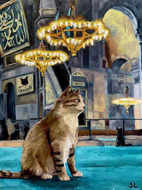 Cat Mosque Print Safia Latif