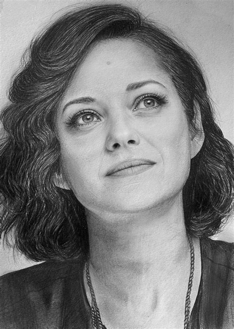 Marion Cotillard By Lazzzyv On Deviantart Portrait Artists Pencil