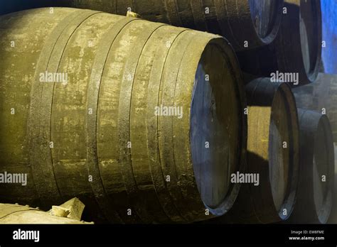 Port Wine Barrels Stock Photo Alamy