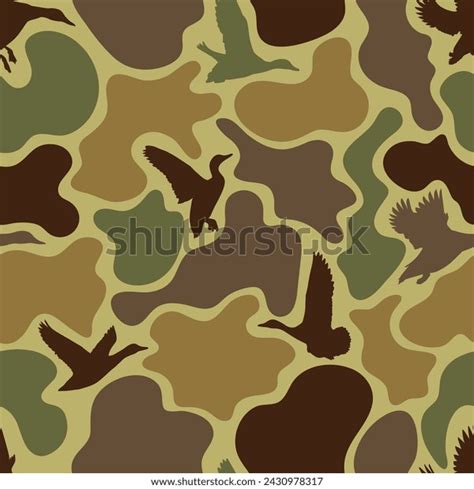 Vector Duck Hunter Camouflage Duck Hunting Stock Vector Royalty Free