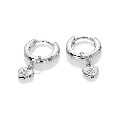 Hot Diamonds Sterling Silver Heart Shaped Drop Earrings Jewellery From Francis And Gaye Jewellers Uk