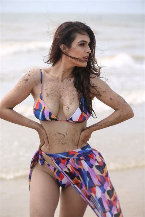 Neha Malik Bikini Images Actress Neha Malik Latest Multicoloured Bikini Pictures Will Leave You