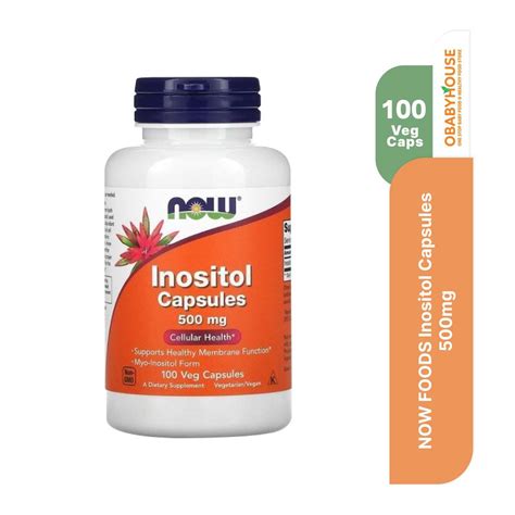 Now Foods Inositol 500mg 100 Veg Capsule – Obabyhouse