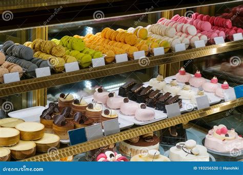 Sweets And Cakes On Display In Bakery Shop Editorial Image Image Of