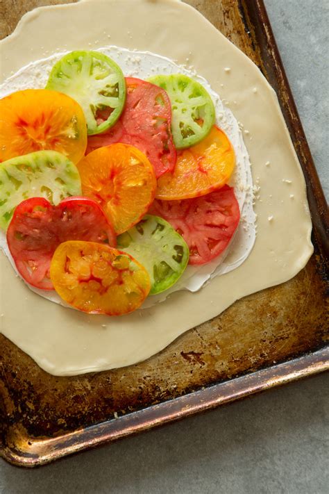 Heirloom Tomato Galette Spoon Fork Bacon