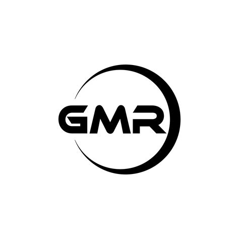 GMR letter logo design in illustration. Vector logo, calligraphy ...