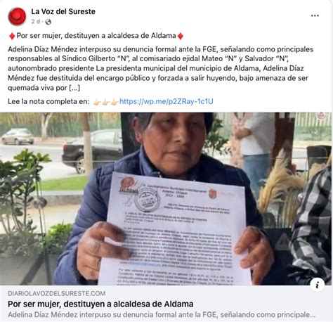 Reporte Mx Noticias On Twitter Adelina D Az M Ndez Interpuso Su