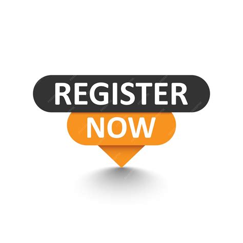 Premium Vector | Register now icon in flat style Registration vector ...