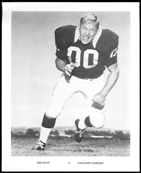 Jim Otto Raiders Football Card Jim Otto 1969 Raiders Team Issue